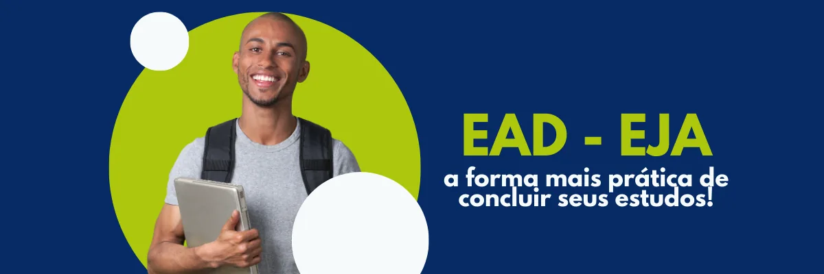 Banner institucional sobre EAD e EJA